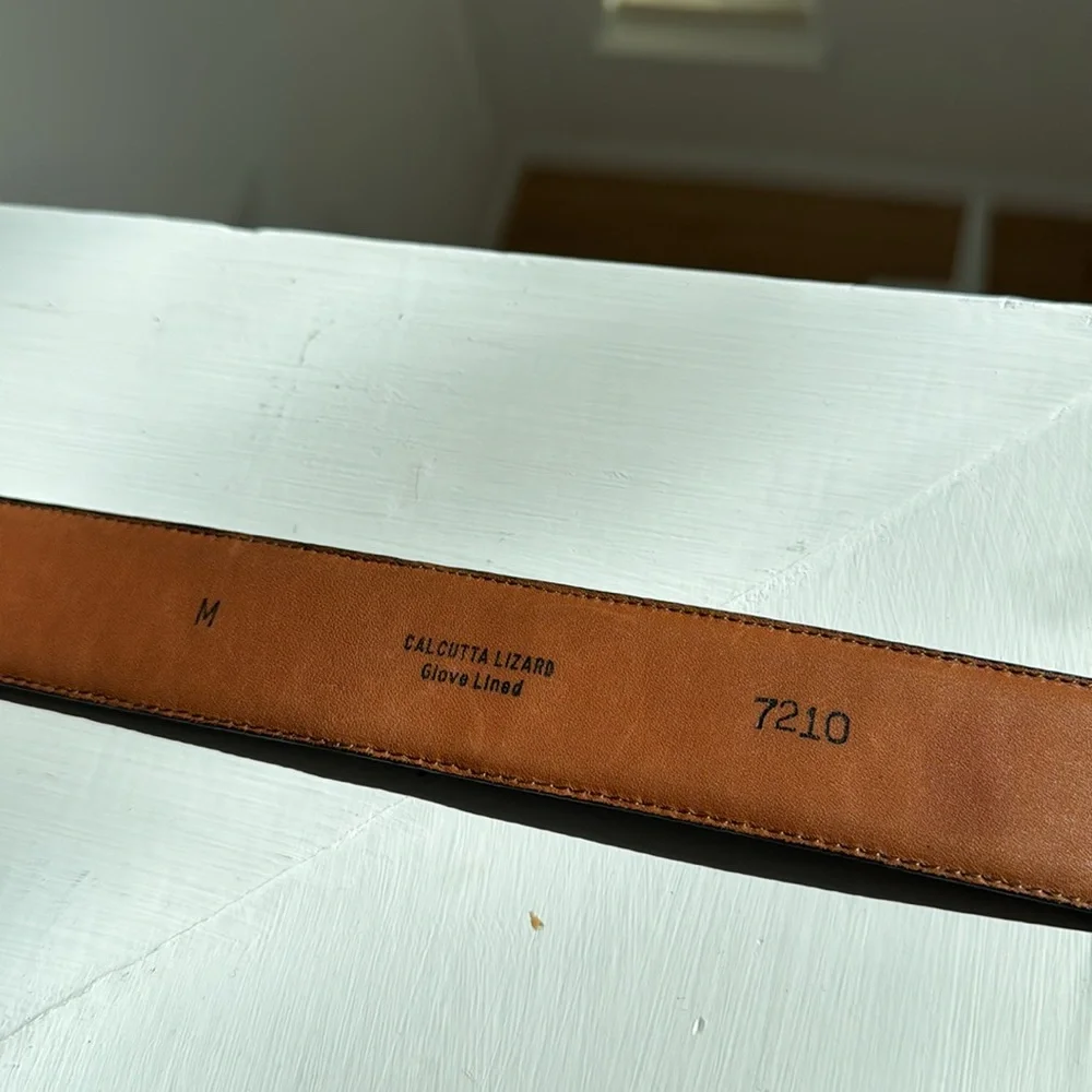 VTG Torino USA Calcutta Lizard Leather Belt